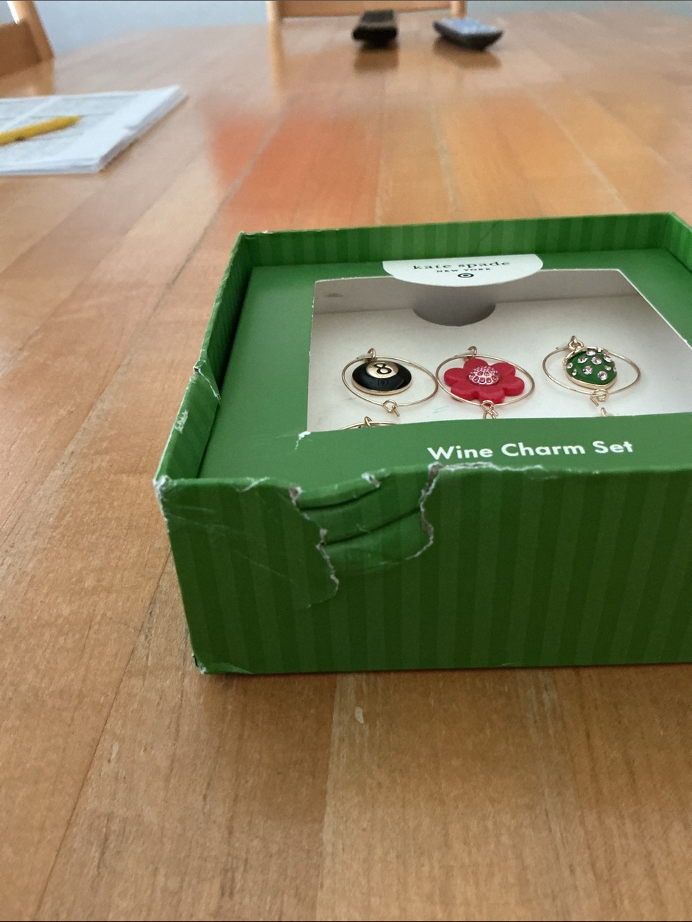 Kate Spade New York x Target Mixed Novelty Wine Charm Set - Picture 7 of 7